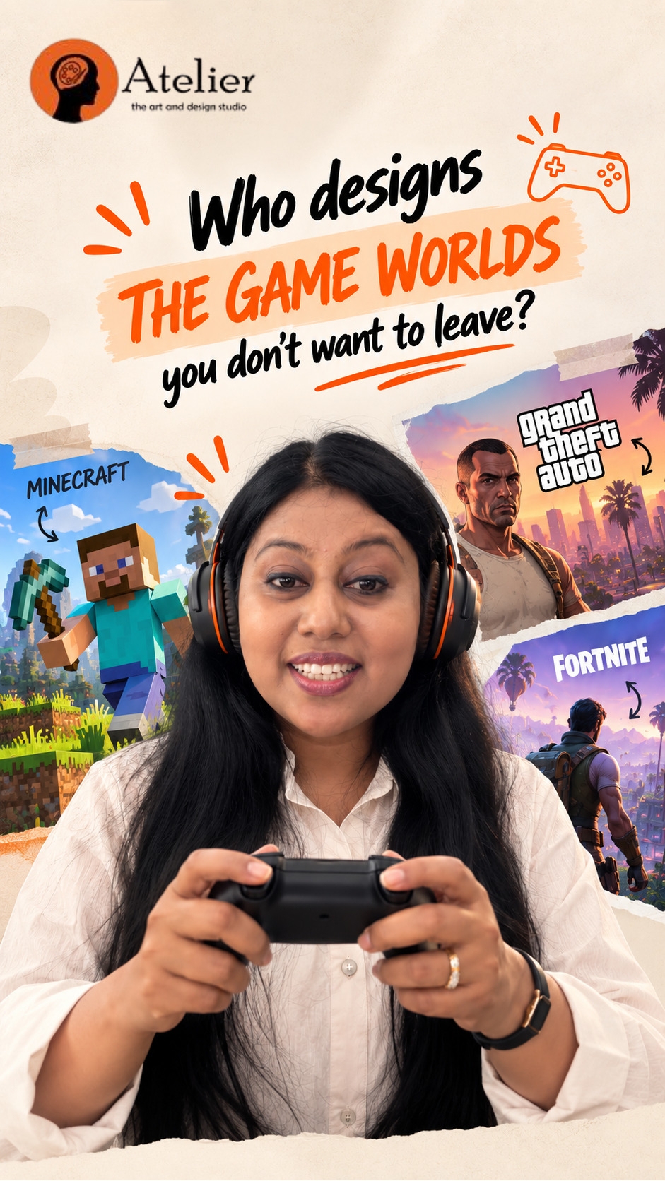Game design careers for students - Studio Atelier